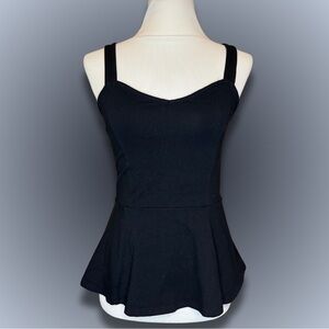 Express Black Peplum Tank Top (size S)